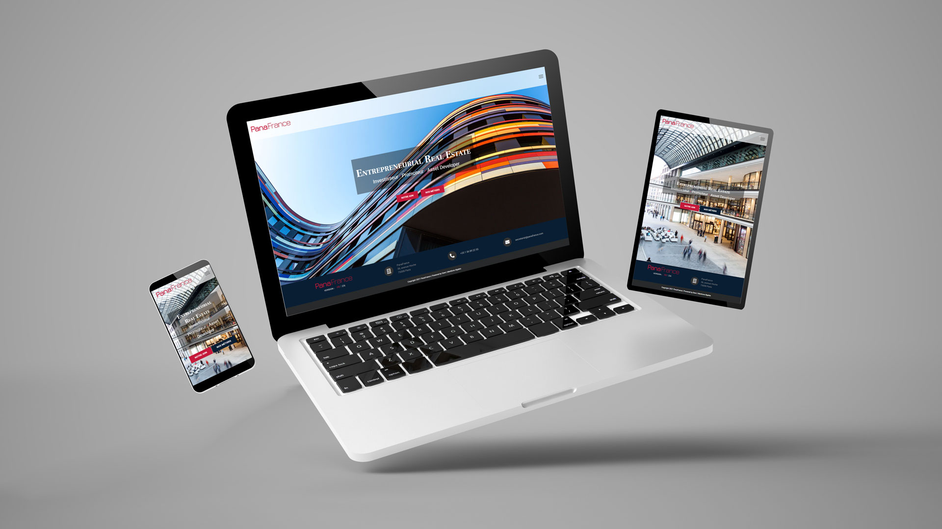 Représentation du site Internet panafrance.com