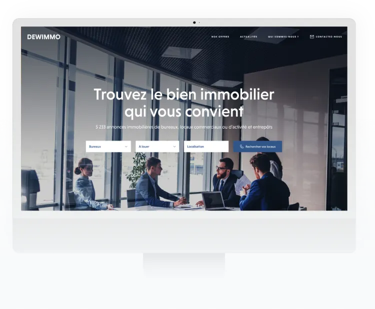 Créationde site Internet immobilier